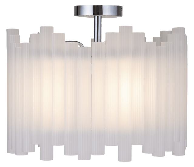 Venice slim plafond taklampe 45cm hvit/krom 4
