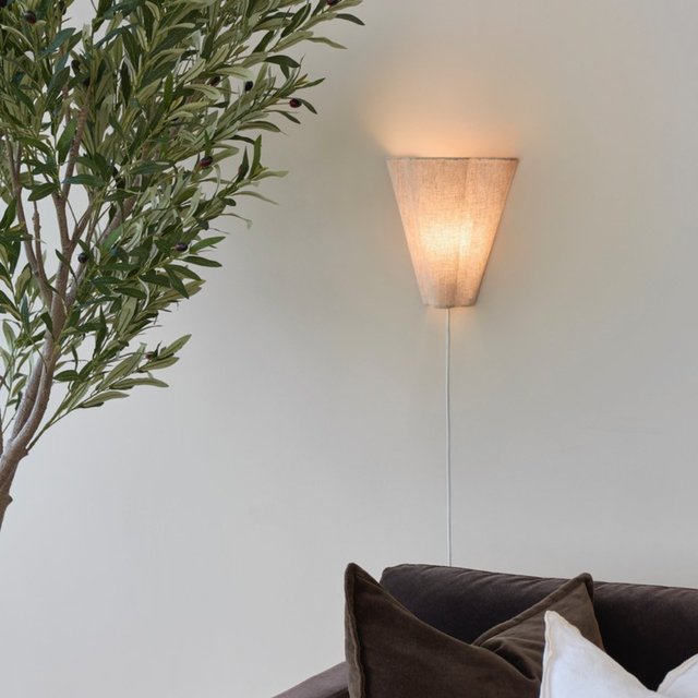 Flora vegglampe 25cm beige 1