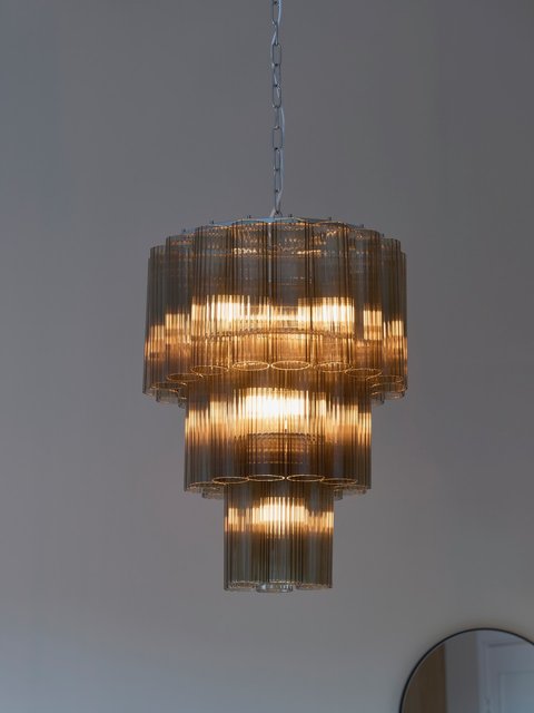 Venice taklampe lysekrone 50cm brun , bilde 2 av 10
