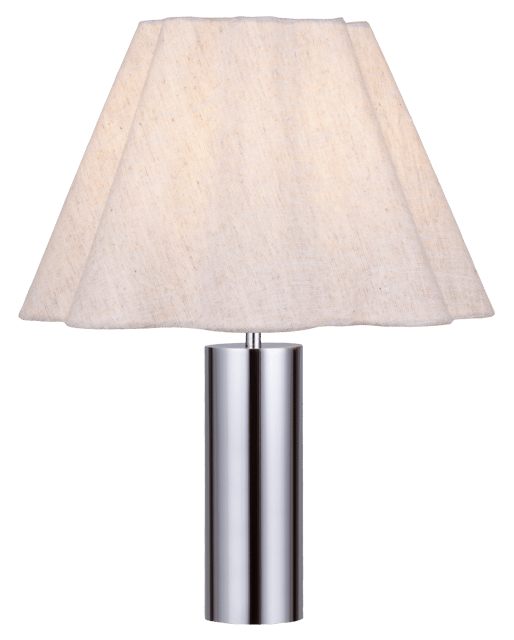 Sylvia bordlampe uten skjerm 28cm krom  3