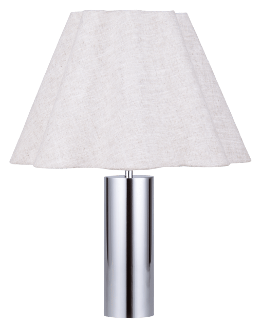 Sylvia bordlampe uten skjerm 28cm krom  4