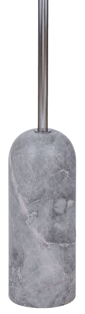 Linea gulvlampe uten skjerm 140cm krom/grå 3