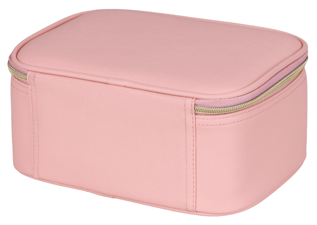 Pink sminkeveske med speil  4