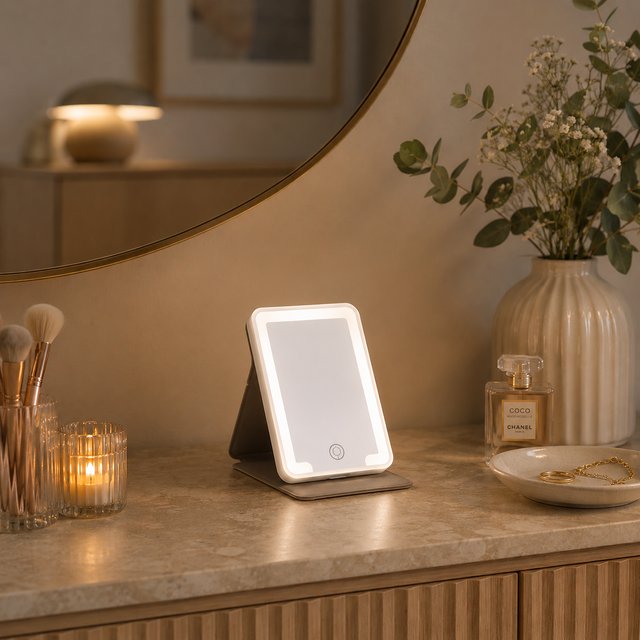 Sweet LED sminkespeil 11,7cm rosa  1