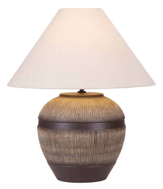 Eira bordlampe med skjerm 58cm brun/hvit 2