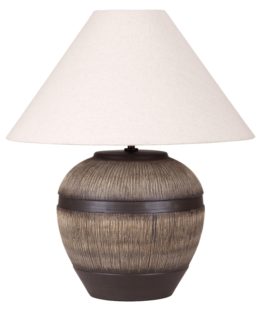 Eira bordlampe med skjerm 58cm brun/hvit 4