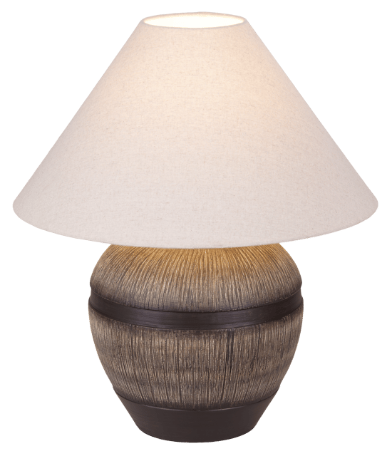 Eira bordlampe med skjerm 58cm brun/hvit 3