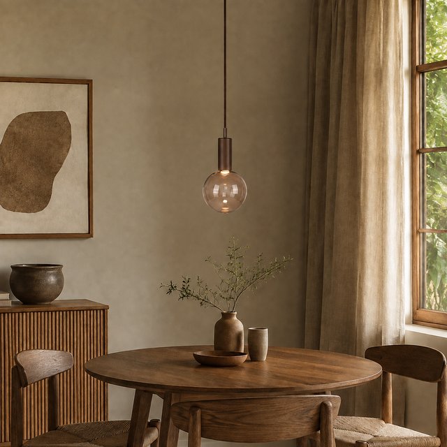 Alva pendel 4,5cm brun 1