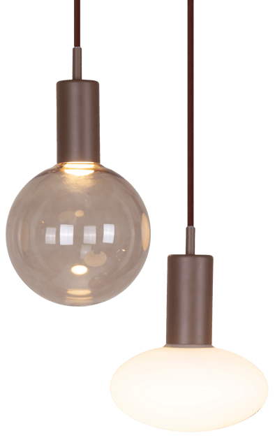 Alva taklampe rondell 5lys 40cm brun, bilde 7 av 10