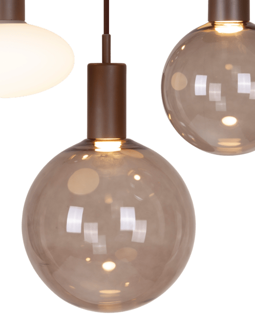 Alva taklampe rondell 5lys 40cm brun, bilde 8 av 10