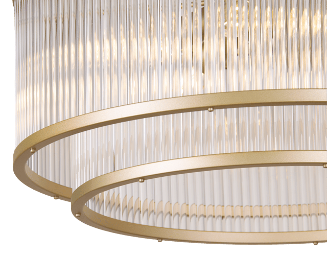 Archie taklampe lysekrone 51cm gull/klar , bilde 10 av 11