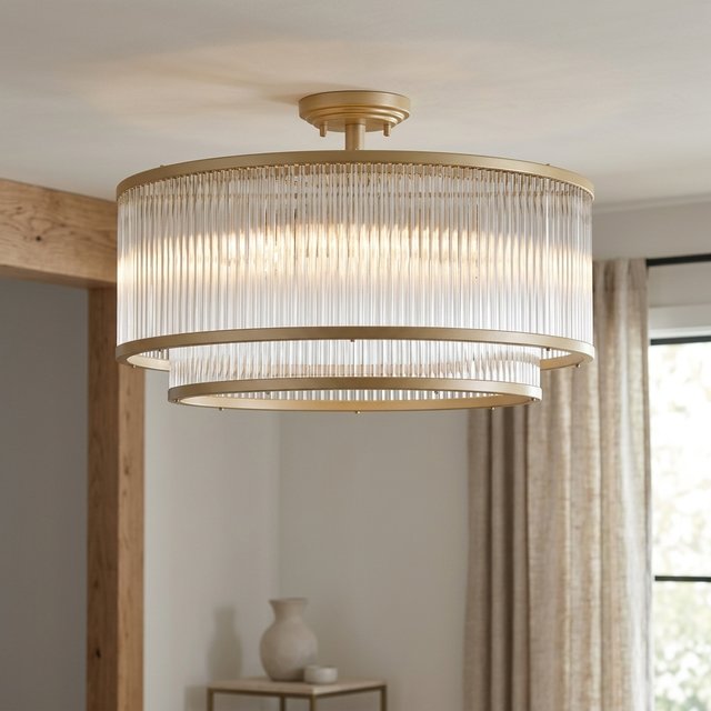 Archie plafond taklampe 51cm gull/klar 
