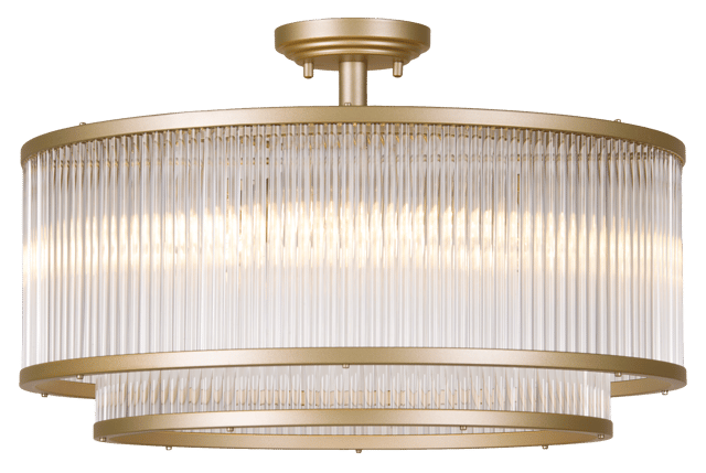 Archie plafond taklampe 51cm gull/klar 3