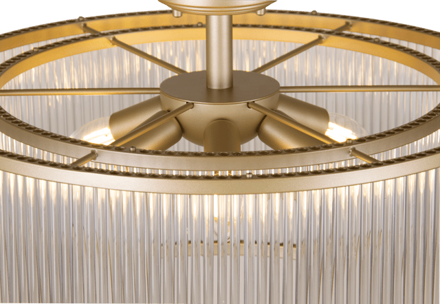 Archie plafond taklampe 51cm gull/klar 2