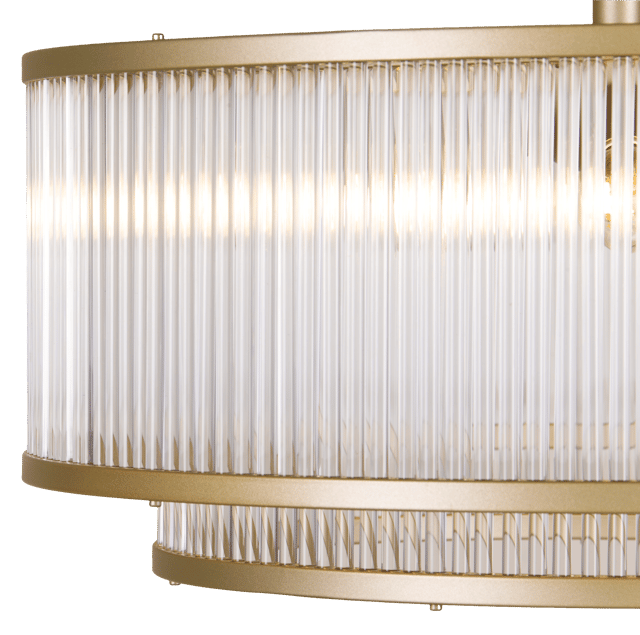 Archie plafond taklampe 51cm gull/klar 4