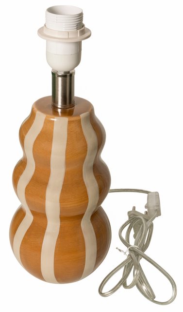 Groov bordlampe stripet uten skjerm 30cm 3