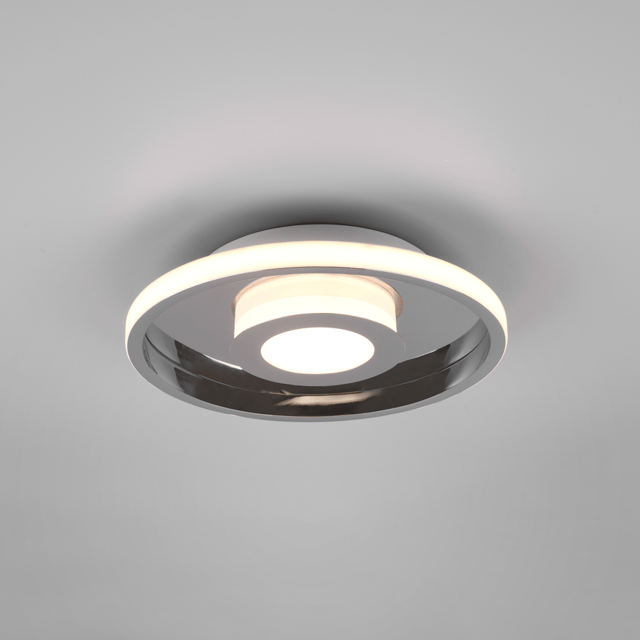 Ascari LED takplafond bad IP44 30cm krom, bilde 1 av 5