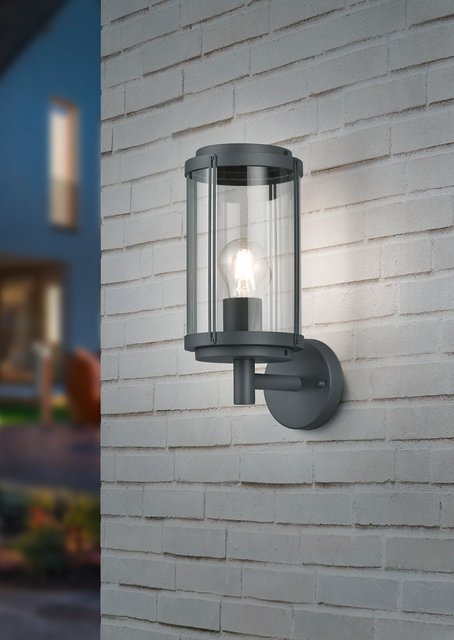 Tanaro utelampe vegg IP44 grå 32,5cm, bilde 3 av 3