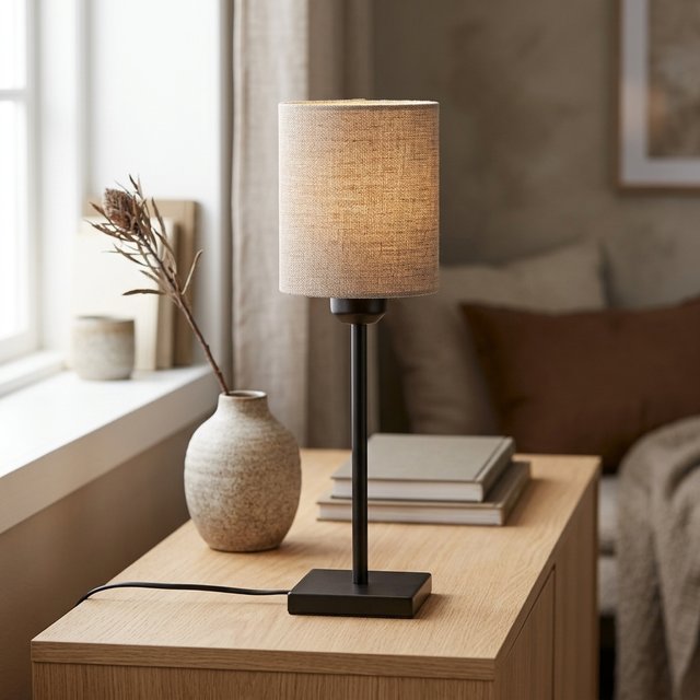 Tara bordlampe uten skjerm 30cm sort 1