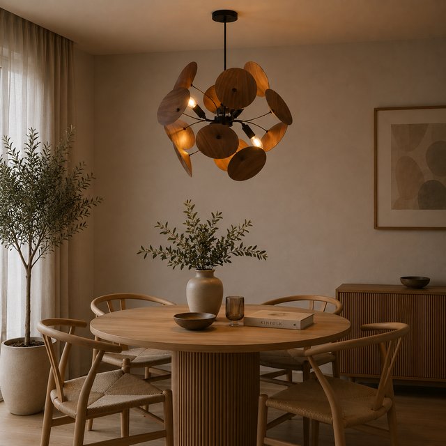 Orbis taklampe 60cm valnøtt 