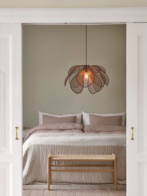 Lotus taklampe 70cm brun 4