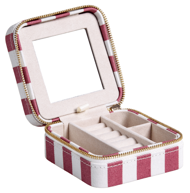 Smykkeskrin striper 10cm rosa, bilde 5 av 8