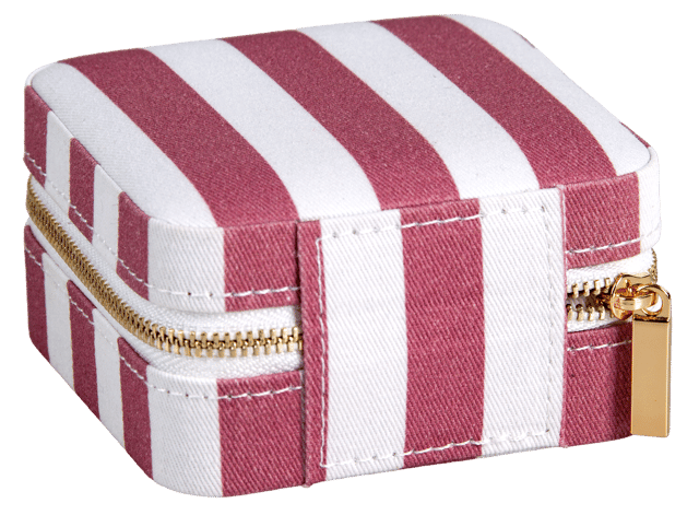 Smykkeskrin striper 10cm rosa, bilde 7 av 8