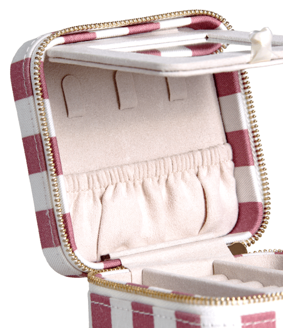 Smykkeskrin striper 10cm rosa 4