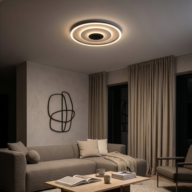 Yomo LED plafond taklampe 40cm sort/sølv 1