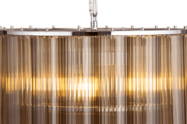 Venice taklampe lysekrone 2lag 50cm brun , bilde 5 av 8