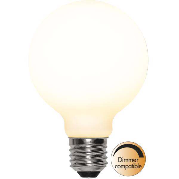 LED E27 globe 8cm 470lm dim opal 2