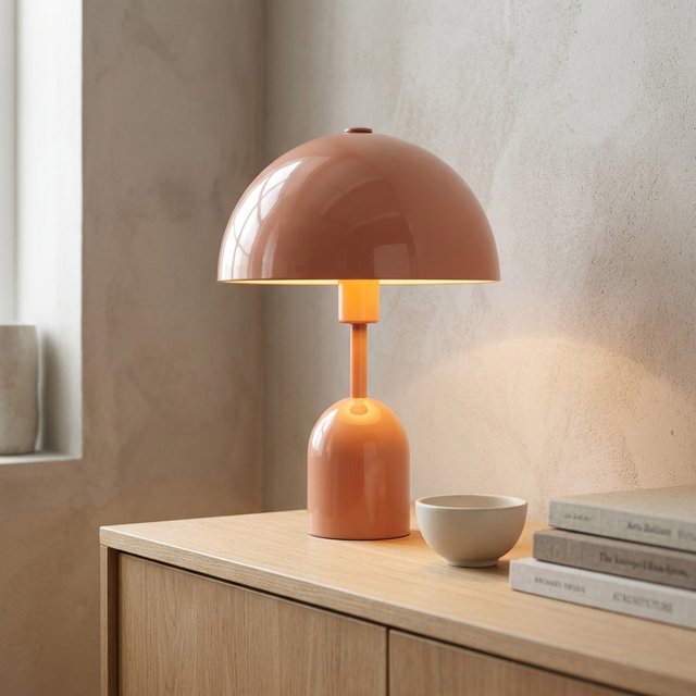Mycena bordlampe 30cm terracotta  1