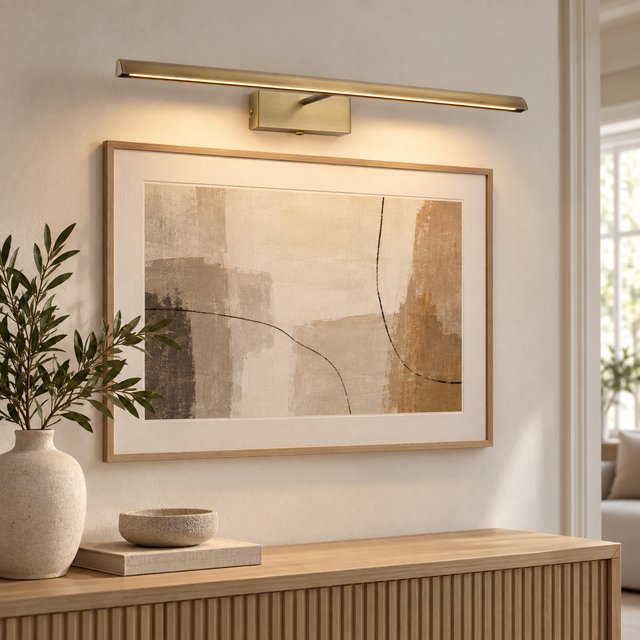 Cavo LED maleribelysning 58cm antikk messing  1