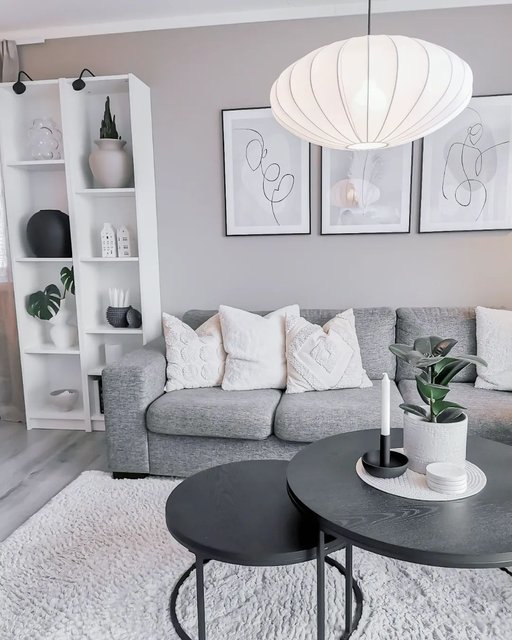 Wolf II taklampe 55cm hvit, bilde 5 av 10