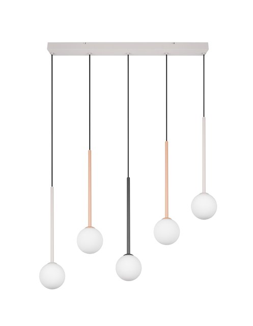 Firano taklampe rekke 5lys 107cm flerfarget 2