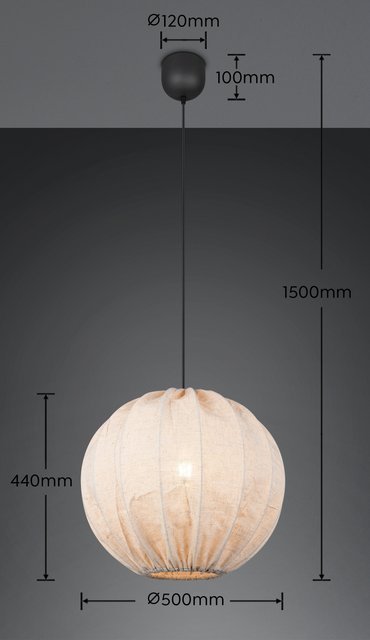 Rovum taklampe 50cm beige , bilde 11 av 11