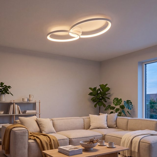 Sivo LED plafond taklampe 84,5cm grå/coffee, bilde 1 av 11
