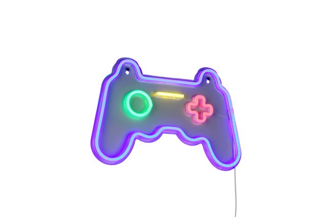 Gamer LED vegglampe 27,5cm flerfarget, bilde 5 av 8