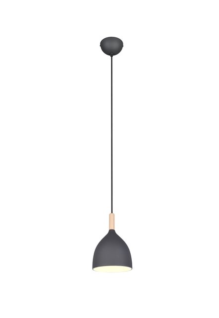 Jerano pendel 17cm mørk grå/eik, bilde 1 av 7