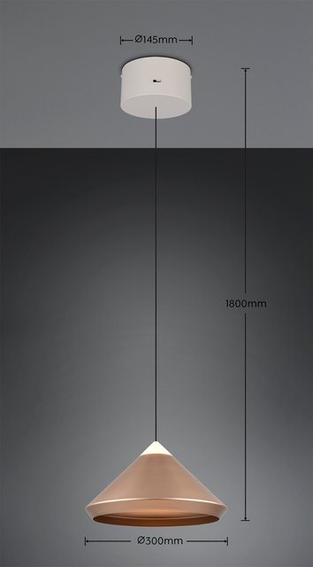 Laguna LED taklampe 30cm coffee , bilde 12 av 12