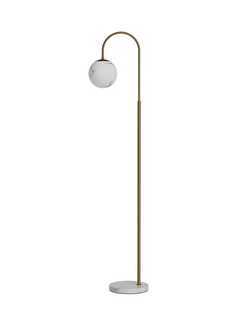 Bellagio gulvlampe 163cm messing/hvit 2