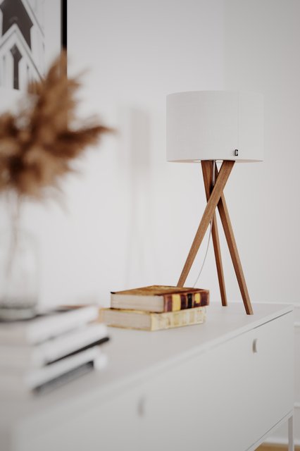 Vega bordlampe 55cm eik/hvit 3