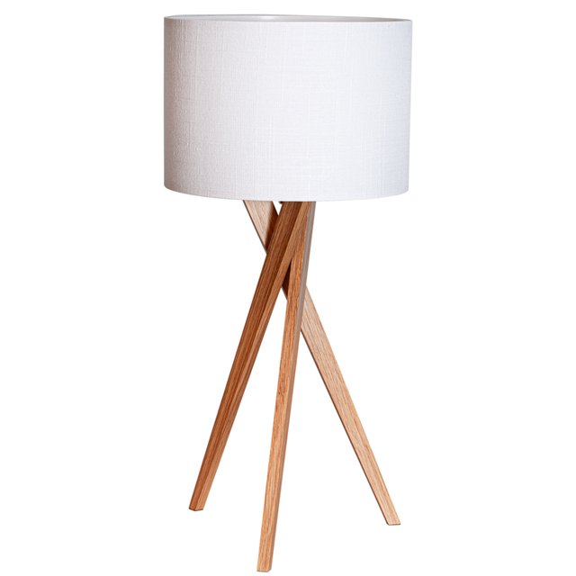 Vega bordlampe 55cm eik/hvit 2