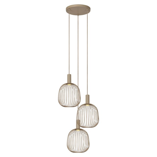 Esterel taklampe rondell 50cm beige, bilde 2 av 8