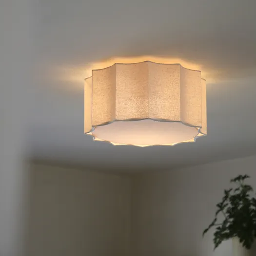 Olea plafond taklampe 35cm beige, bilde 1 av 5