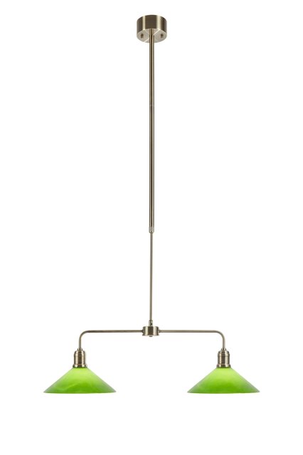 Vela taklampe 2lys 75cm messing/grønn, bilde 4 av 4