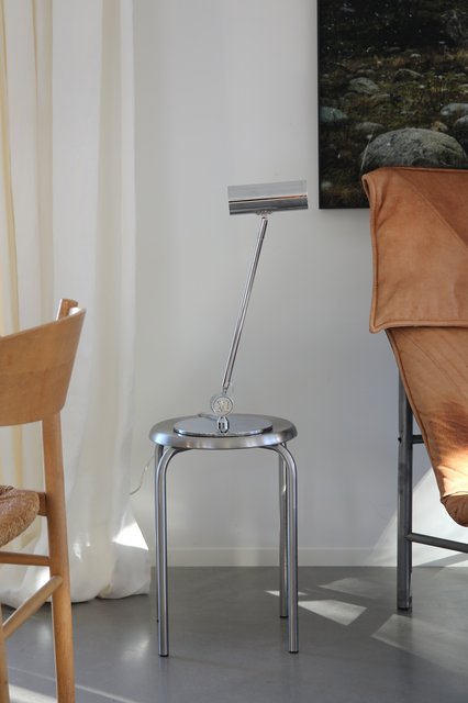 Arlo leselampe bord 52cm krom 2