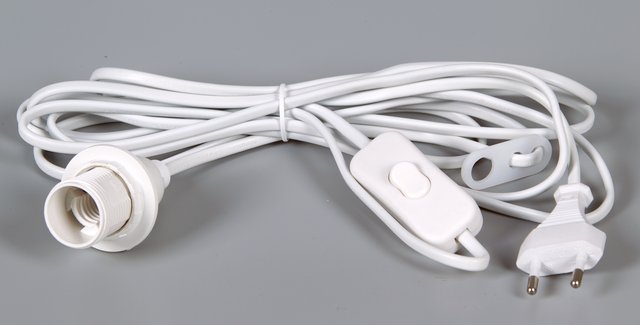 Kabel til adventsstjerner 3,5m hvit 2