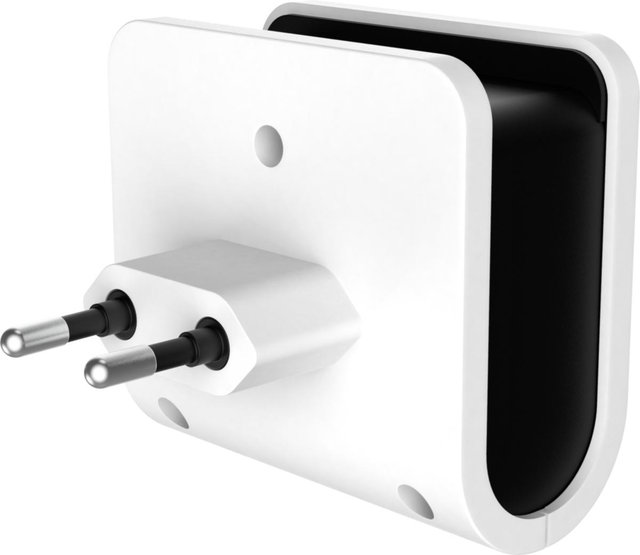 Stikkontakt med 4 USB ladeporter hvit 2
