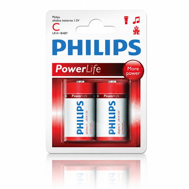 Batteri Alkaline LR14 2pk., bilde 1 av 1